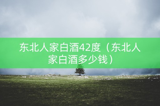 东北人家白酒42度（东北人家白酒多少钱）