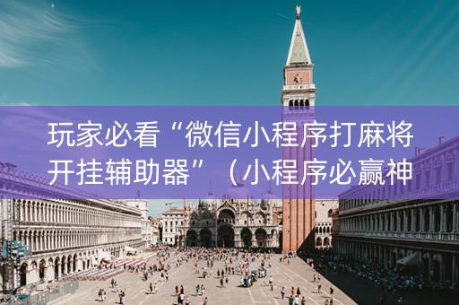 玩家必看“微信小程序打麻将开挂辅助器”（小程序必赢神器)