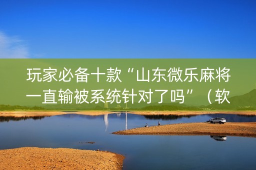 玩家必备十款“山东微乐麻将一直输被系统针对了吗”（软挂神器)