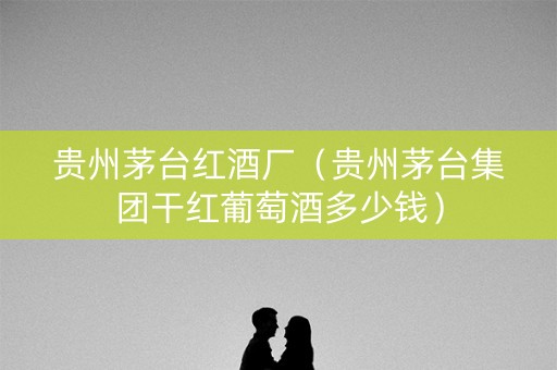 贵州茅台红酒厂（贵州茅台集团干红葡萄酒多少钱）
