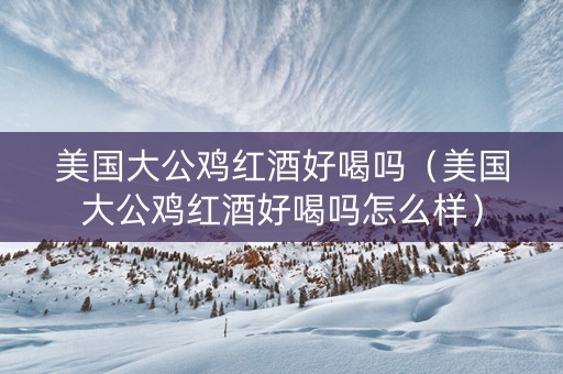 美国大公鸡红酒好喝吗（美国大公鸡红酒好喝吗怎么样）