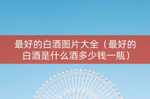 最好的白酒图片大全（最好的白酒是什么酒多少钱一瓶）