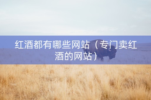 红酒都有哪些网站（专门卖红酒的网站）