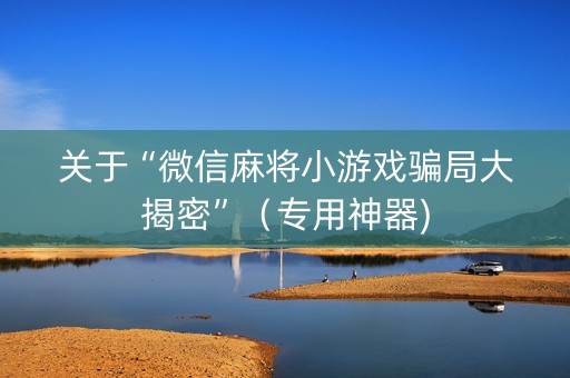 关于“微信麻将小游戏骗局大揭密”（专用神器)