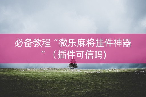 必备教程“微乐麻将挂件神器”（插件可信吗)