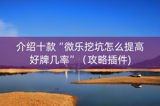 介绍十款“微乐挖坑怎么提高好牌几率”（攻略插件)