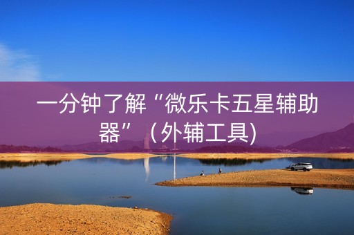 一分钟了解“微乐卡五星辅助器”（外辅工具)
