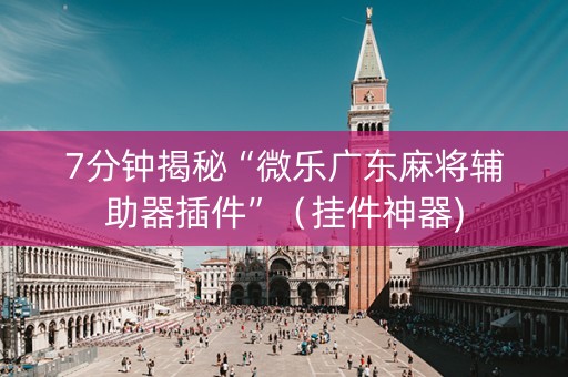 7分钟揭秘“微乐广东麻将辅助器插件”（挂件神器)