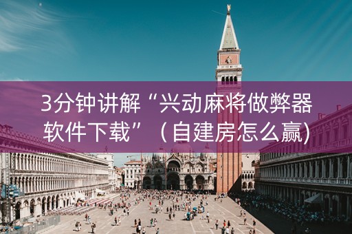 3分钟讲解“兴动麻将做弊器软件下载”（自建房怎么赢)