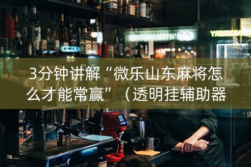 3分钟讲解“微乐山东麻将怎么才能常赢”（透明挂辅助器)