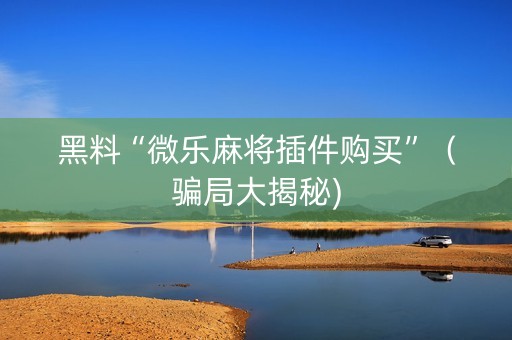 黑料“微乐麻将插件购买”（骗局大揭秘)