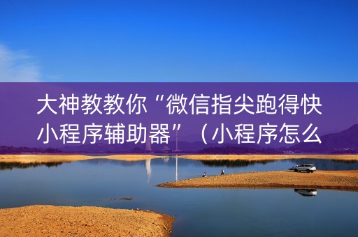 大神教教你“微信指尖跑得快小程序辅助器”（小程序怎么才会赢)