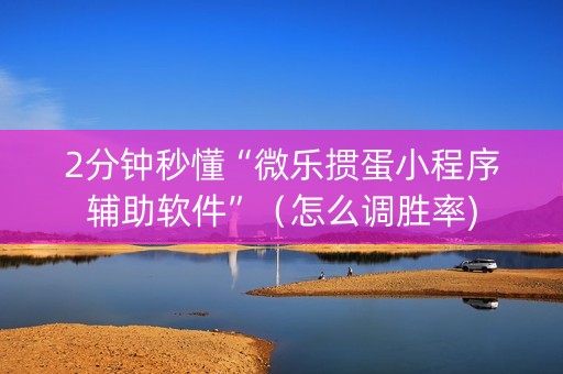 2分钟秒懂“微乐掼蛋小程序辅助软件”（怎么调胜率)