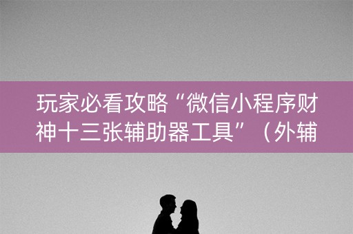 玩家必看攻略“微信小程序财神十三张辅助器工具”（外辅工具)