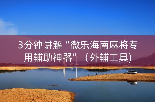 3分钟讲解“微乐海南麻将专用辅助神器”（外辅工具)
