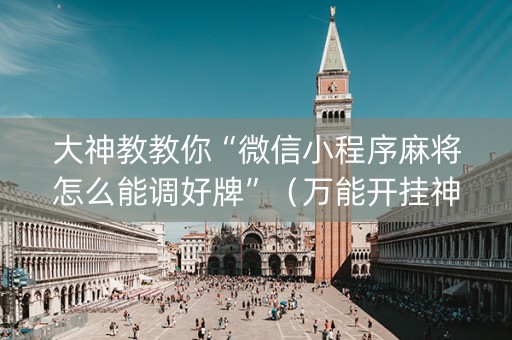 大神教教你“微信小程序麻将怎么能调好牌”（万能开挂神器)