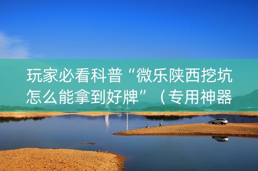玩家必看科普“微乐陕西挖坑怎么能拿到好牌”（专用神器下载)