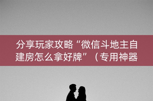 分享玩家攻略“微信斗地主自建房怎么拿好牌”（专用神器)