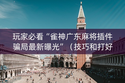 玩家必看“雀神广东麻将插件骗局最新曝光”（技巧和打好牌方法)