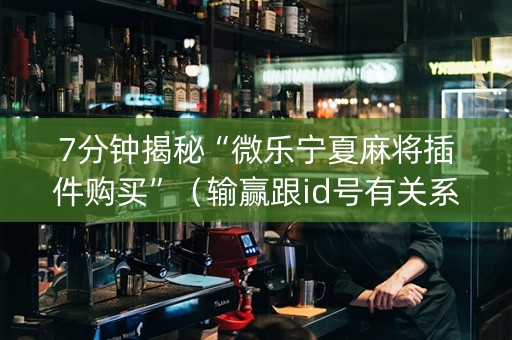 7分钟揭秘“微乐宁夏麻将插件购买”（输赢跟id号有关系吗)