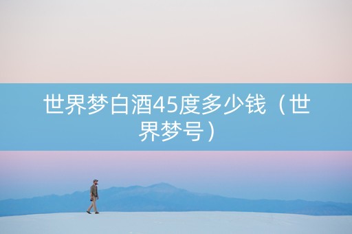 世界梦白酒45度多少钱（世界梦号）