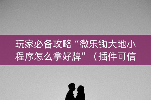玩家必备攻略“微乐锄大地小程序怎么拿好牌”（插件可信吗)