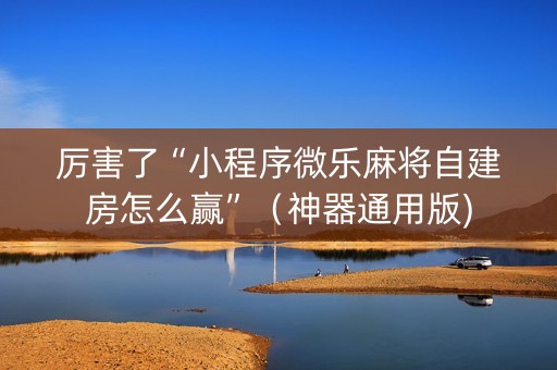 厉害了“小程序微乐麻将自建房怎么赢”（神器通用版)