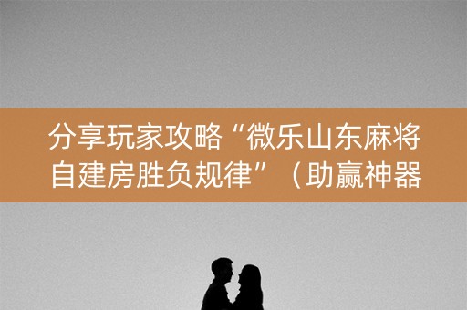 分享玩家攻略“微乐山东麻将自建房胜负规律”（助赢神器)