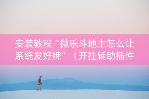 安装教程“微乐斗地主怎么让系统发好牌”（开挂辅助插件)