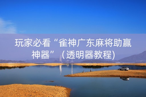 玩家必看“雀神广东麻将助赢神器”（透明器教程)