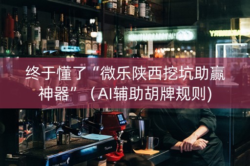 终于懂了“微乐陕西挖坑助赢神器”（AI辅助胡牌规则)