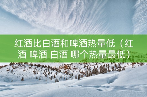 红酒比白酒和啤酒热量低（红酒 啤酒 白酒 哪个热量最低）