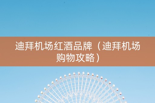 迪拜机场红酒品牌（迪拜机场购物攻略）