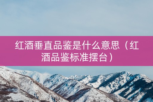 红酒垂直品鉴是什么意思（红酒品鉴标准摆台）