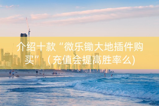 介绍十款“微乐锄大地插件购买”（充值会提高胜率么)