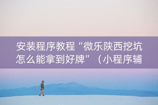 安装程序教程“微乐陕西挖坑怎么能拿到好牌”（小程序辅助软件)
