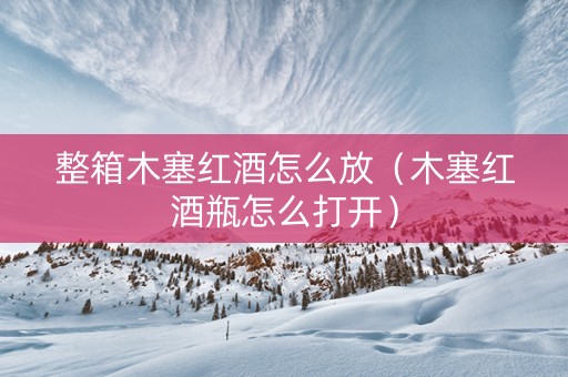 整箱木塞红酒怎么放（木塞红酒瓶怎么打开）
