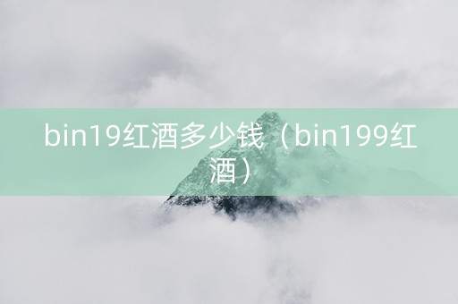 bin19红酒多少钱（bin199红酒）