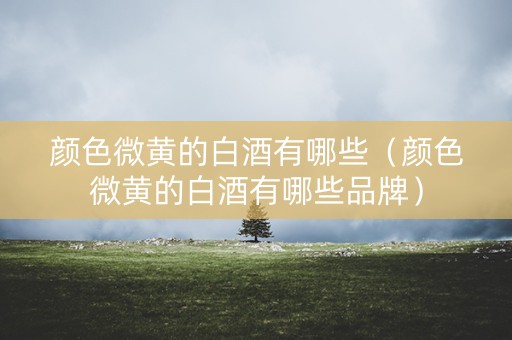 颜色微黄的白酒有哪些（颜色微黄的白酒有哪些品牌）