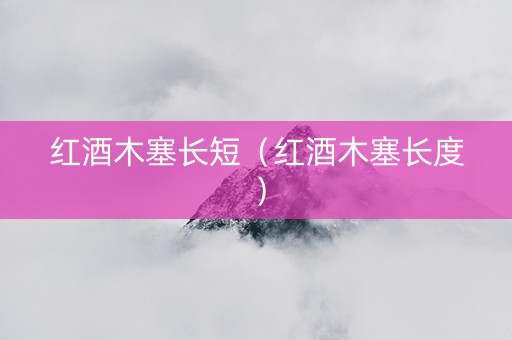 红酒木塞长短（红酒木塞长度）