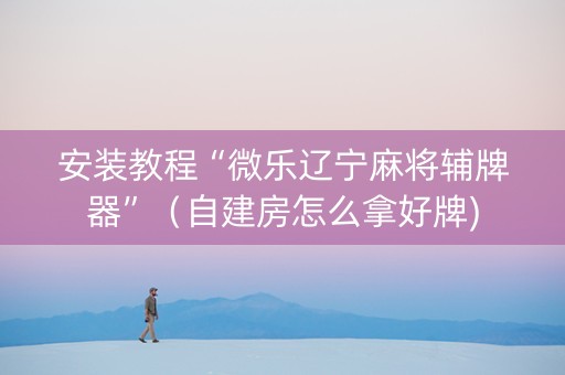 安装教程“微乐辽宁麻将辅牌器”（自建房怎么拿好牌)