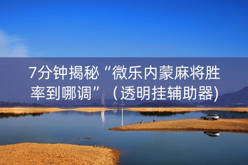 7分钟揭秘“微乐内蒙麻将胜率到哪调”（透明挂辅助器)