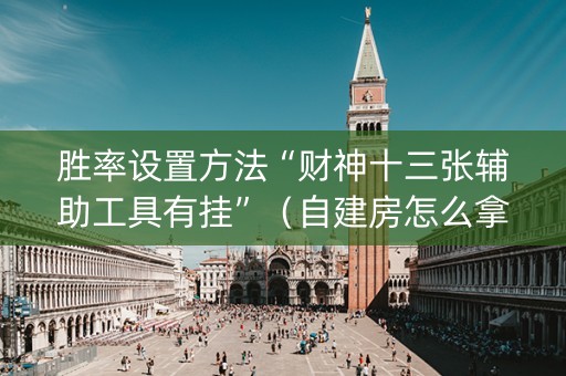 胜率设置方法“财神十三张辅助工具有挂”（自建房怎么拿好牌)