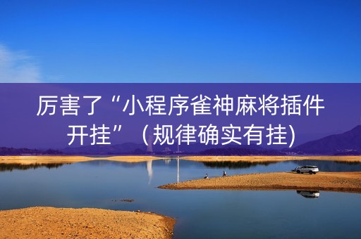 厉害了“小程序雀神麻将插件开挂”（规律确实有挂)
