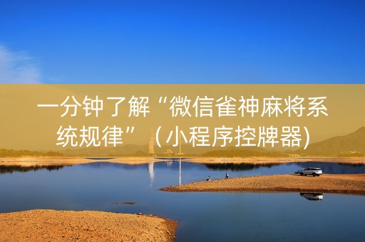 一分钟了解“微信雀神麻将系统规律”（小程序控牌器)
