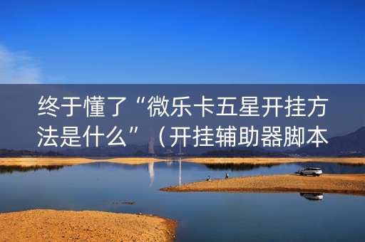 终于懂了“微乐卡五星开挂方法是什么”（开挂辅助器脚本)
