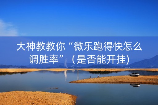 大神教教你“微乐跑得快怎么调胜率”（是否能开挂)