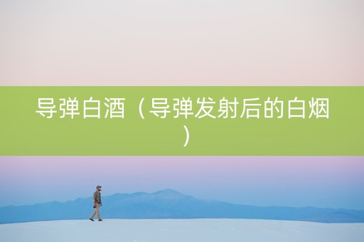 导弹白酒（导弹发射后的白烟）