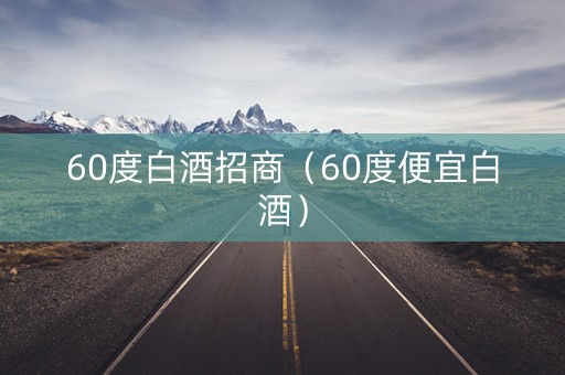 60度白酒招商（60度便宜白酒）