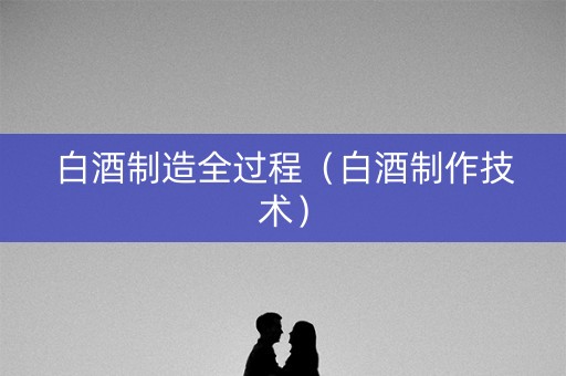 白酒制造全过程（白酒制作技术）